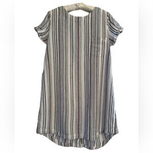 Cloth & Stone for Anthropologie Striped Linen Blend Tunic Dress – Women’s M